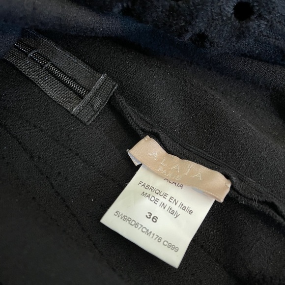 Alaia Black Dress sleeveless classic multiple layers hems prom party dress mini - Picture 2 of 4